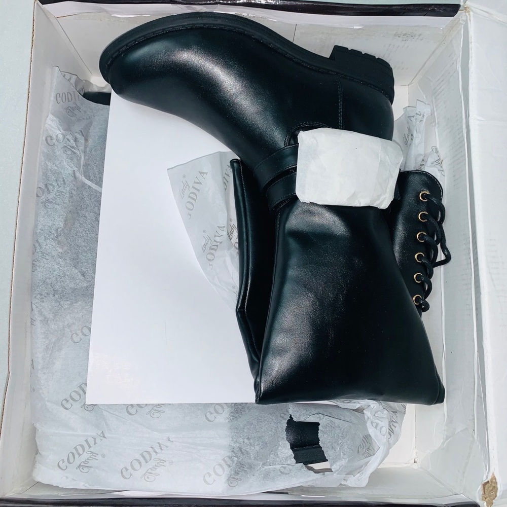 Lady Godiva knee high boots brand new